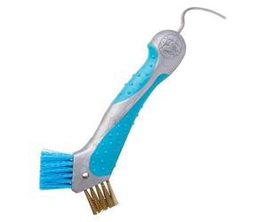 Imperial Riding - Cure-pied avec brosse pour chevaux IRH (Taille unique) (Turquoise vif)