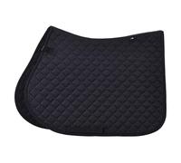 Imperial Riding IRH Basic VS Tapis de Selle Polyvalent, en sergé de Polyester, avec Double Sangle de Fixation et Sangle de Billet, Noir, Poney