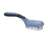 Imperial Riding IRH Boomerang Brosse à crinière et Queue Ergonomique avec Poils démêlants, Soin Doux pour crinière et Queue & Look d'étable élégant, Bleu Breeze