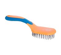 Imperial Riding IRH Boomerang Brosse à crinière et Queue Ergonomique avec Poils démêlants, Soin Doux pour crinière et Queue & Look écurie élégant, Orange Fluo
