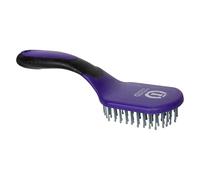 Imperial Riding IRH Boomerang Brosse à crinière et queue ergonomique avec poils démêlants, soin doux pour crinière et queue & look d'étable élégant, violet royal