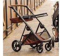 Imperial Riding IRH Carry Light Chariot de Selle Pliable en Aluminium avec Support de Selle Amovible, Espace de Rangement et roulettes, Fonction de freinage, Gris métallisé