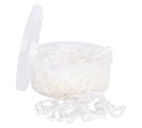Imperial Riding IRH Élastiques tressés extra larges et solides en silicone pour crinière de cheval, blanc, taille 1