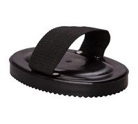Imperial Riding IRH Étrille en Plastique Robuste avec poignée en Sangle Étrille Ergonomique pour Un Soin approfondi des Chevaux et Un Look élégant Noir