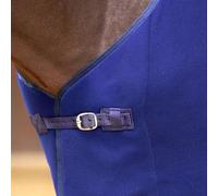 Imperial Riding IRH F&amental Couverture Polaire Respirante et légère, matériau Polaire Douillet, avec Sangles croisées et Fermeture de Poitrine, Couverture séchante Confortable pour Chevaux, Bleu