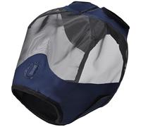 Imperial Riding IRH Fly Shield Masque Anti-Mouches avec Maille UV et Bordure en Polaire Bleu Marine sans Oreilles
