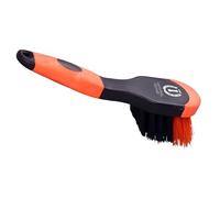 Imperial Riding IRH Grip Brosse à Sabots Robuste avec Poils efficaces avec poignée Ergonomique pour Un Nettoyage en Profondeur des Sabots Orange/Gris foncé