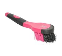 Imperial Riding IRH Grip Brosse à sabots robuste avec poils efficaces avec poignée ergonomique pour un nettoyage en profondeur des sabots Rose fluo