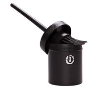 Imperial Riding IRH Pinceau à Huile pour Sabots avec récipient, Pratique et boîte intégrée, Anti-Fuite pour Une Application Propre et Un Look Glamour élégant, Noir