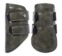 Imperial Riding IRH Rebel Guêtres de Protection avec Coque extérieure en polyuréthane Aspect Brillant et Fermeture Idéal pour l'entraînement et Le Quotidien Vert Olive Shetty