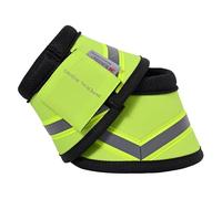 Imperial Riding IRH Reflective Cloches de Sabot avec réflecteurs 3M, Protection Contre Les Chocs, Fermeture Robuste, sûres et durables, pour l'entraînement et l'équitation, Jaune, Taille L