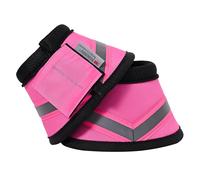 Imperial Riding IRH Reflective Cloches de Sabot avec réflecteurs 3M, Protection Contre Les Chocs, Fermeture Robuste, sûres et durables, pour l'entraînement et l'équitation, Rose, Taille S