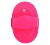 Imperial Riding IRH Soft Étrille à Ressort, avec poignée, Grande étrille Flexible en Plastique avec poignée Ergonomique, Nettoyage Efficace du Pelage pour Le toilettage Quotidien des Chevaux, Rose