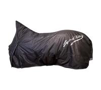Imperial Riding IRH Super-Dry Couverture d'extérieur 400 g - Couverture d'hiver imperméable 600D - Respirante - 3000/3000 mm - Couverture Chaude avec Rembourrage Garrot et Passants de Jambe - Noir