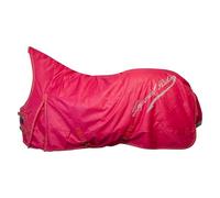 Imperial Riding IRH Super-Dry Couverture d'extérieur 400 g - Couverture d'hiver imperméable 600D - Respirante - 3000/3000 mm - Couverture Chaude avec Rembourrage au Garrot et Boucles de Jambe - Rouge