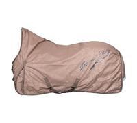 Imperial Riding IRH Super-Dry Couverture d'extérieur imperméable et Respirante en Polyester 600D Doublure Polaire Robuste pour Chevaux Coupe élégante et Design élégant Cappuccino 155