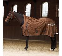 Imperial Riding IRH Super Proof Couverture d'extérieur 200 g, Nylon Ripstop 1200D, imperméable et Respirant, col rembourré, Fentes pour Ceinture, Couverture d'hiver Chaude pour Chevaux, Bronze, 135