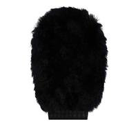 Imperial Riding IRH Wool Gant de toilettage Doux en Peau d'agneau véritable, Gant de toilettage Doux pour Un Nettoyage en Douceur et Une Brillance Naturelle, Noir