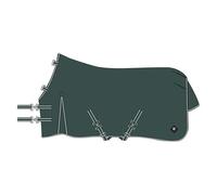 Imperial Riding IRHBasic Couverture d'extérieur 300 g, sans Couvre-Cou, Couverture d'extérieur Chaude, matériau résistant aux intempéries, Soufflet d'aisance, Polyester 600D, Sangles croisées, Lacets