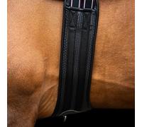 Imperial Riding IRHBasic Sangle de Saut Anatomique avec Rembourrage Respirant et bavette Ventrale Noir 85 cm