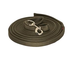 Imperial Riding IRHExtra Laisse Longe en Nylon Vert Olive 7,8 m x 2,5 cm