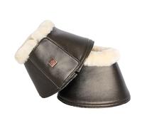 Imperial Riding IRHLovely Cloches pour Sabots amortissantes et Anti-frottements avec Doublure en néoprène et Fermeture - Cloches Robustes pour l'entraînement et la Vie Quotidienne - Marron