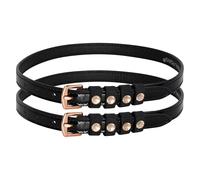 Imperial Riding Pardouz Sangle d'éperons en Cuir Verni avec Strass 52 cm Noir/Or Rose