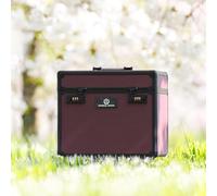 Imperial Riding IRHShiny Boîte de Nettoyage avec Serrure à Combinaison, Compartiments réglables, boîte de Rangement pour ustensiles de Nettoyage, avec Miroir dans Le Couvercle, 38 x 28 x 32 cm, Figue