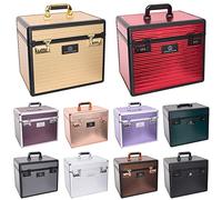 Imperial Riding Shiny Classic Boîte de Nettoyage avec Serrure à Combinaison, Compartiments réglables, boîte de Rangement pour ustensiles de Nettoyage, avec Miroir dans Le Couvercle, 38 x 28 x 32 cm