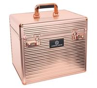Imperial Riding Shiny Classic Boîte de nettoyage avec serrure à combinaison, compartiments réglables, boîte de rangement pour ustensiles de nettoyage, avec miroir dans le couvercle, 38 x 28 x 32 cm