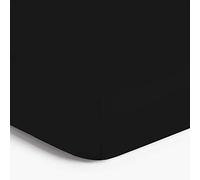 Imperial Rooms Drap-Housse en Microfibre brossée 25 cm Facile d'entretien Doux Résistant à la décoloration Noir 25 cm