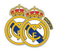 IMPERIAL VIBES Autocollant Real Madrid Football - Vinyle pour Voiture, Camion et Van - Utilisation Intérieure et Extérieure pour Ordinateur Portable - Imperméable