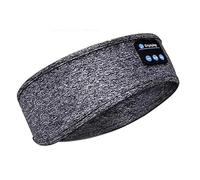 Imperial Yankee Casque de Sommeil Bluetooth Bande, Casque sans Fil avec Haut-Parleur Ultra-Fin, Bandeau de Sport pour Musique, Sommeil, Course, entraînement, Voyage, (Gris)