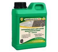 ImperGuard Ultra EM Effet Mouillé - Imperméabilisant Hydrofuge Oleofuge Sans Solvant, Ravive Couleur - Protection Pierre Béton contre Eau et Taches - Français - Bidon - Traite 10m2 - Efficace 5 ans
