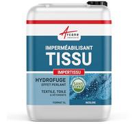 Imperméabilisant Tissu Textile Extérieur Intérieur 5 L (jusqu'à 50 m²) | Imperméabilise les Tissus, Effet Perlant, sans Pfas, Toile, Tente, Parasol, Vêtement, Nappe et Store - Arcane Industries