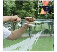 Imperméable 1,6 x 5 m - Plastique transparent 600 g/m² avec fibre de verre Occhielli Copertura Resistente per Piante Fiori e Piscine Antietà per Giardino