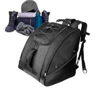 Imperméable 50L Ski Boot Bag Backpack | Nylon Ski and Snowboard Accessories Bag for Travel | Ventilated Design with Shoulder Strap for Men and Women | and Spacious Storage for Skis, Boots, and