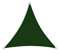 Imperméable 7.8x7.8m Outdoor Awning Canopy 98% UV Protection Sunshade for Garden Beach Patio Backyard Parties Includes Rope Fixing Kits Dark Green