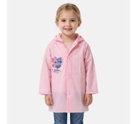 Imperméable À Capuche Imprimé, Boutons Pression Lilo & Stitch Rose 7/8A