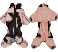 Imperméable à l'eau chien chaud rembourré gilet vêtements chiots veste d'hiver vêtements - 12 rose