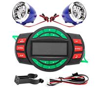 Imperméable à l'eau LCD Moto Lecteur MP3 Bluetooth Radio FM Haut-Parleur avec USB de Charge Mains Libres Téléphonique pour Motards Coureurs Amateurs de Plein Air ABS Matériel