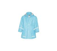 imperméable à pois turquoise junior