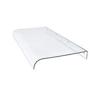 Imperméable - Auvent moderne en polycarbonate pour porte, balcon, terrasse et entreprise - Protection contre la pluie avec accessoires