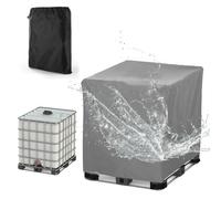 Imperméable Bâche Cuve 1000l /800L/600L/300L ,Bache pour Reservoir Eau de Pluie, 210D Oxford Housse de Protection Container Cuve IBC d'eau de Pluie ,Anti-Poussière (Size:1000L:120*100*116cm,Color: