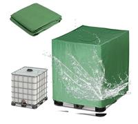 Imperméable Bâche Cuve 1000l /800L/600L/300L ,Bache pour Reservoir Eau de Pluie, 210D Oxford Housse de Protection Container Cuve IBC d'eau de Pluie ,Anti-Poussière (Size:300L : 81*61*100CM,Color:G