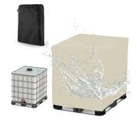 Imperméable Bâche Cuve 1000l /800L/600L/300L,Bache pour Reservoir Eau de Pluie, 210D Oxford Housse de Protection Container Cuve IBC d'eau de Pluie,Anti-Poussière (Size:1000L:120 * 100 * 116cm,Color: