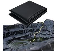 Imperméable Bâche D'étang Membrane Renforcée Liner De Bassin en HDPE Robuste 12mil Epaisseur Doublure D'étang Préformée pour Petits Étangs Jardin Piscine Membrane Flexible(9x9m)