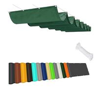 Imperméable Bâche Dombrage 160 x 170 cm Imperméable Rectangulaire Anti-UV Rectangulaire Étanche avec Cordes pour Jardin Terrasse Extérieur Pergola Balcon Patio, Vert Foncé
