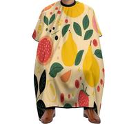Imperméable Cape de Coupe, Citron Pastèque Ananas Fruit, Capes de Salon de Coiffure Professionnelle Cape de Barbier pour Adolescents Femmes Hommes