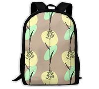 Imperméable Cartable Scolaire Pâturin du Kentucky Sacs De Voyage Polyester Daypack pour Scolaires, Voyage, Loisir, 42X32X14Cm
